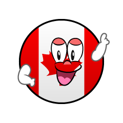 Posing Canadian Symbol