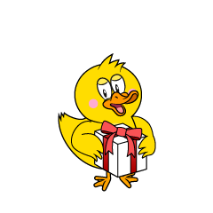 Duck with Present