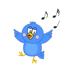 Dancing Blue Bird