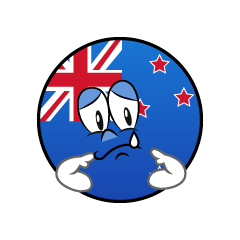 Sad New Zealand Symbol