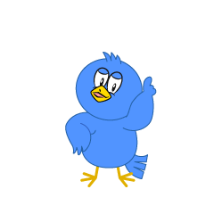 Posing Blue Bird
