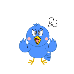 Angry Blue Bird