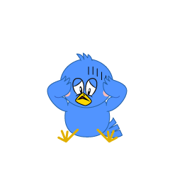 Depressed Blue Bird