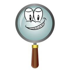 Grinning Magnifying Glass