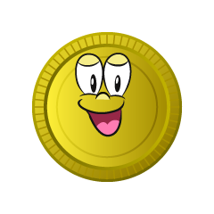 Smiling Gold Coin