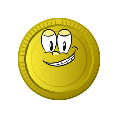 Grinning Gold Coin