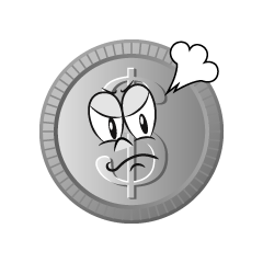 Angry Dollar Coin