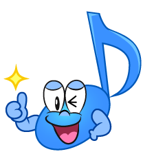 Thumbs up Music Note