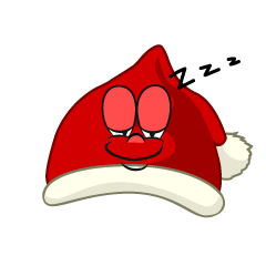 Sleeping Santa Hat