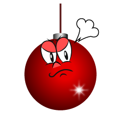 Angry Christmas Ornament