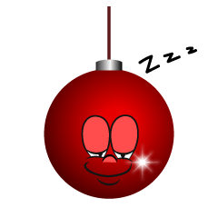 Sleeping Christmas Ornament