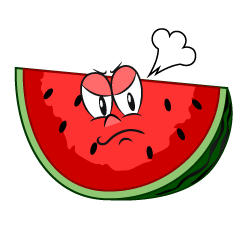 Angry Cut Watermelon