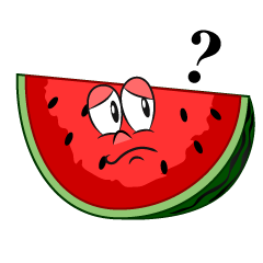 Thinking Cut Watermelon