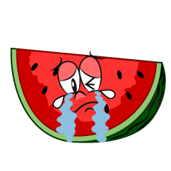 Crying Cut Watermelon