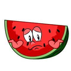 Troubled Cut Watermelon