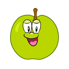 Smiling Green Apple