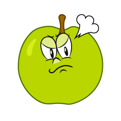 Angry Green Apple