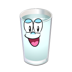 Smiling Water Glass