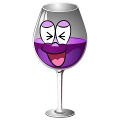 Laughing Wine Glass
