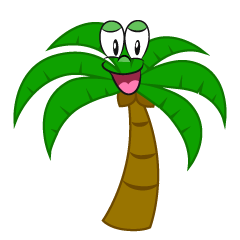 Smiling Palm Tree