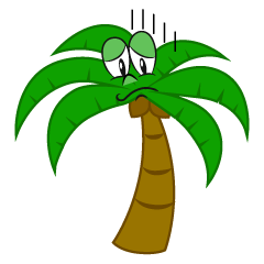 Depressed Palm Tree