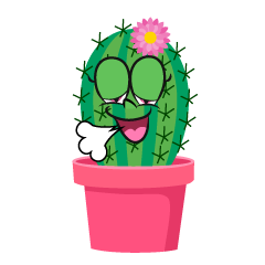 Relaxing Girl Cactus