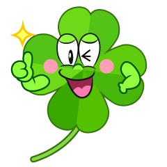 Thumbs up Four Leaf Clover