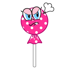 Angry Candy Lollipop