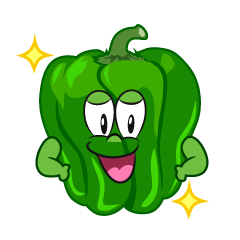 Glitter Green Pepper