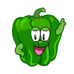 Posing Green Pepper