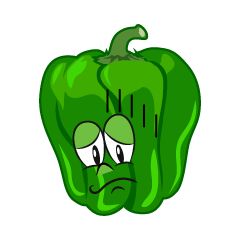 Depressed Green Pepper