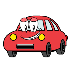 Grinning Red Car