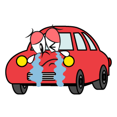 Crying Red Car
