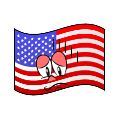 Depressed American Flag