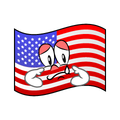 Sad American Flag