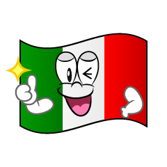 Thumbs up Italian Flag