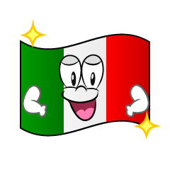 Glitter Italian Flag