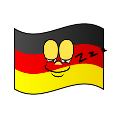 Sleeping German Flag