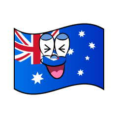 Laughing Australian Flag