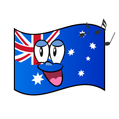 Singing Australian Flag