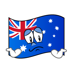 Troubled Australian Flag