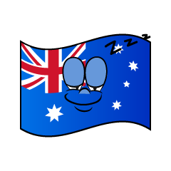 Sleeping Australian Flag