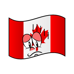 Depressed Canadian Flag