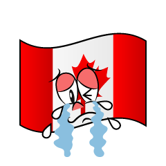 Crying Canadian Flag