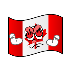 Enthusiasm Canadian Flag