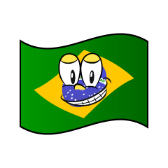 Grinning Brazilian Flag