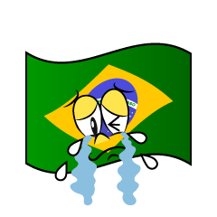 Crying Brazilian Flag