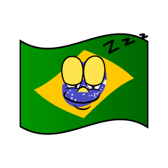 Sleeping Brazilian Flag