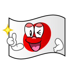 Thumbs up Japanese Flag