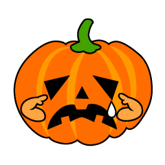 Sad Halloween Pumpkin